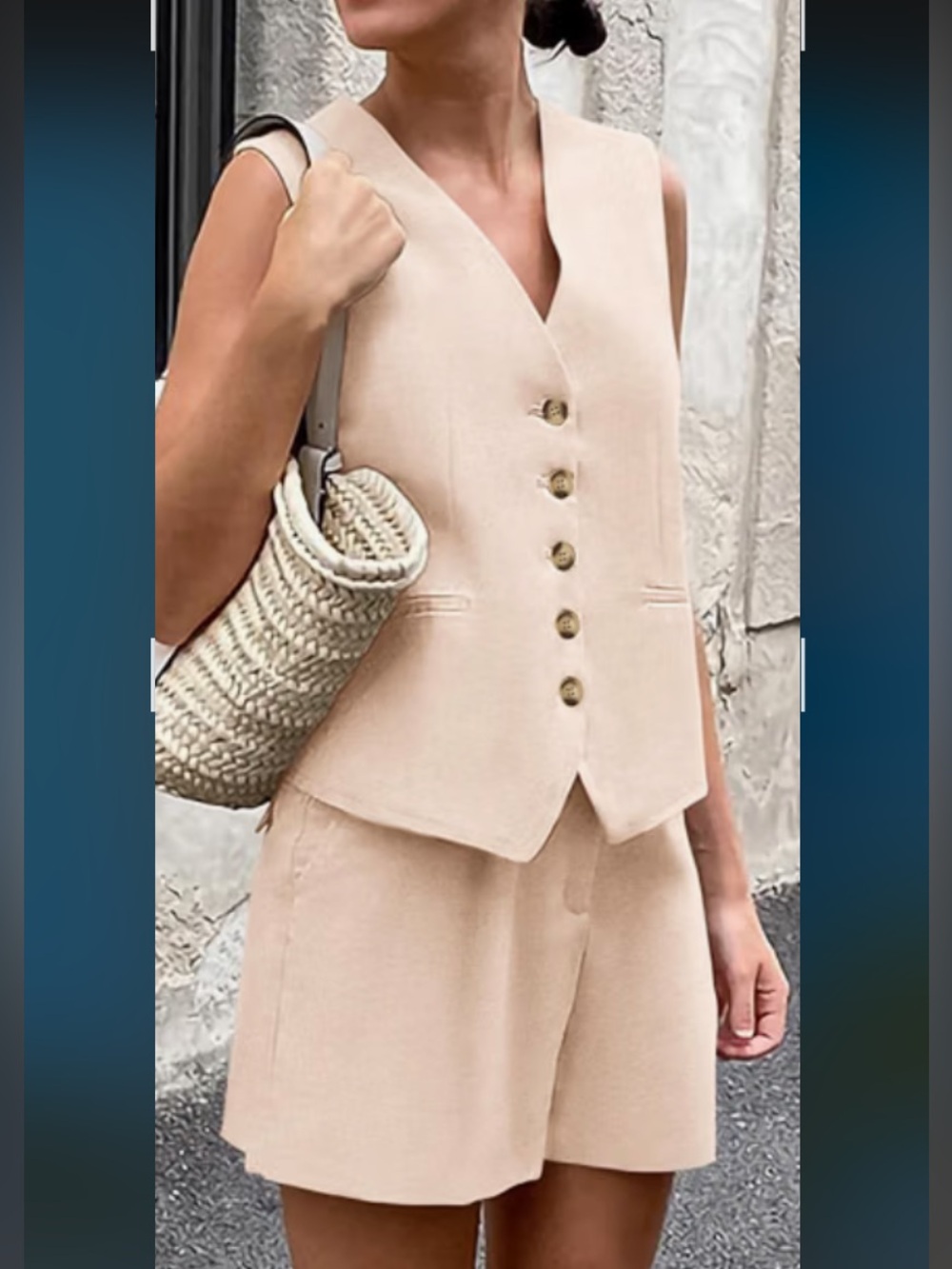 2 price linen blend outfit